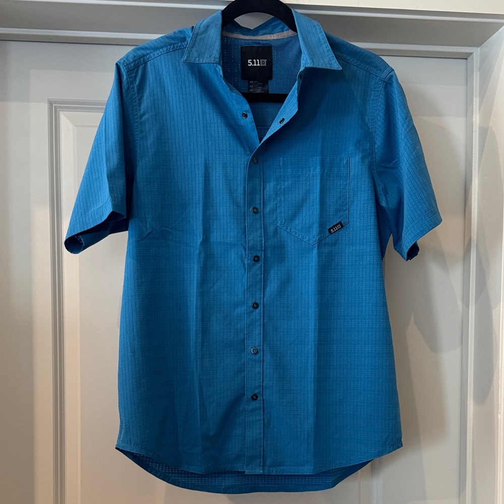 5.11 Tactical Men's Vibrant Blue Casual Shirt